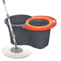 SPIN MOP forgófejes felmosó szett 14 Literes vödör, mop, csavaró, nyél