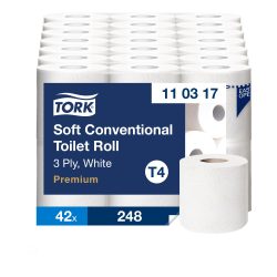 110317 Tork Soft Prémium kistekercses toalettpapír, 42db-os, 3 réteg, T4