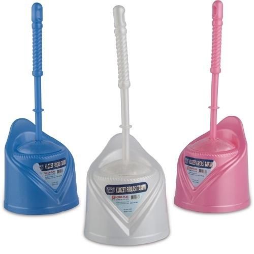 Image of Toalett kefe, Wc kefe, tartóval, müanyag FEHÉR