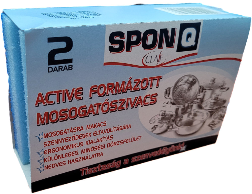 Image of Formázott mosogatószivacs ACTIVE 2 db-os