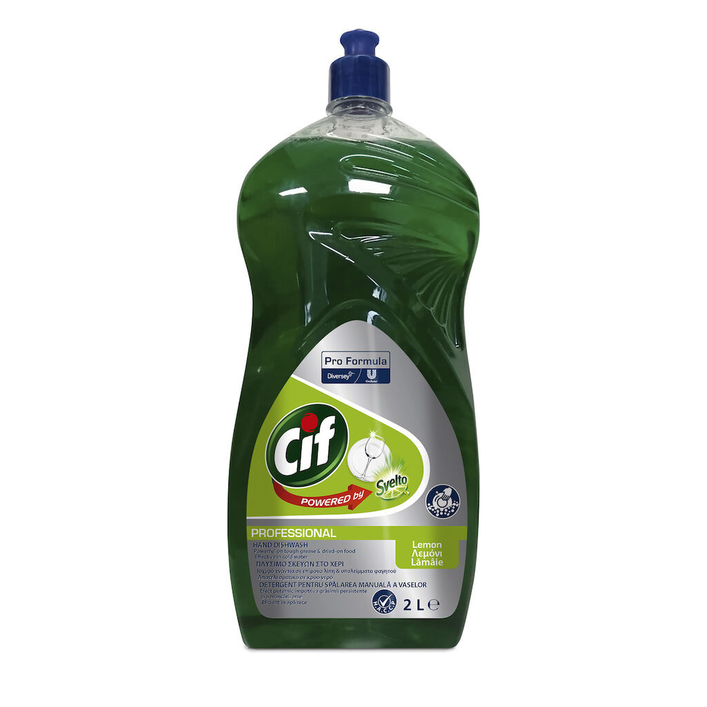 Image of Cif Pro Formula Hand Dishwash Lemon 2L - Kézi mosogatószer citrom illattal