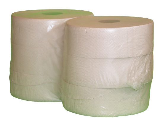 Image of Jumbo Maxi 26cm Toalettpapír, 2 rétegű, 80% Fehérített, 6 tekercs/zsugor