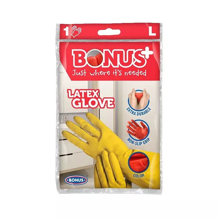 Image of BONUS gumikesztyű, L méret