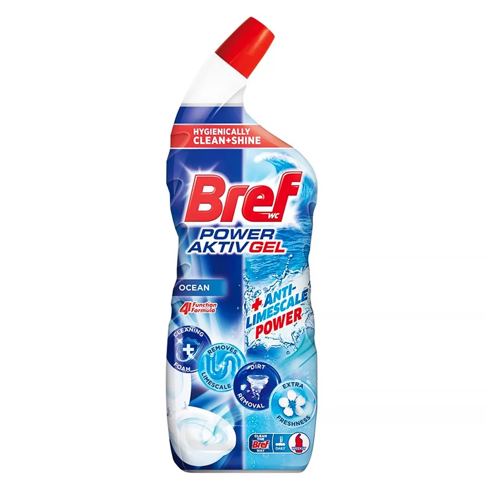 Image of Bref Wc Tisztító 700ml Power Activ Gel Ocean